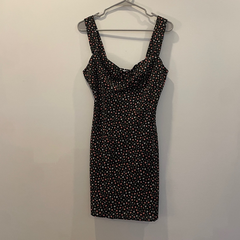 Brand: Princess Polly, Never been worn, Size:8, Black with colorful flowers